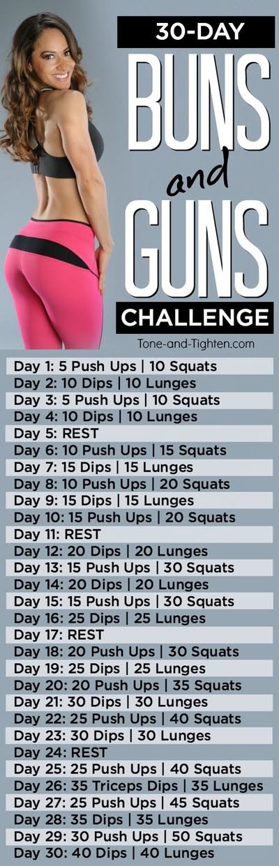 30-Day Arms and Butt Workout Challenge | Tone and Tighten